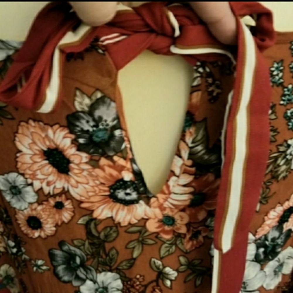 ♥️New UMGEE Floral/ Stripe Blouse - Picture 6 of 16